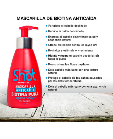 KOLOR SHOT BIOTINA MASCARILLA 250 ML.