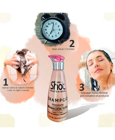 KOLOR SHOT REPARADOR TOTAL SHAMPOO 250 ML.