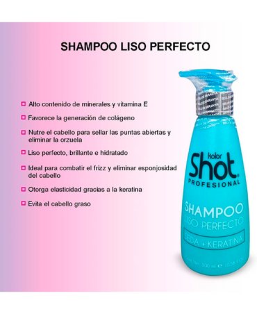 KOLOR SHOT LISO SIN LIMITES SHAMPOO 300 ML.