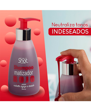KOLOR SHOT SHAMPOO MATIZADOR ROJO 300 ML.