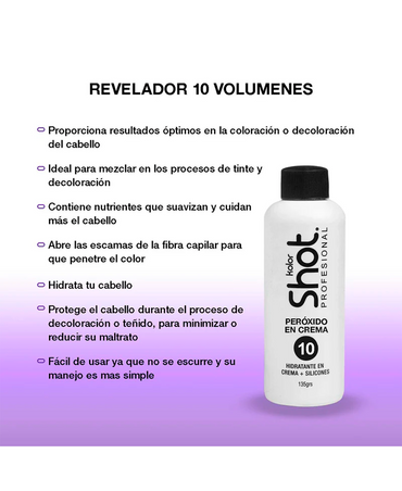 KOLOR SHOT PEROXIDO 10 VOL. GALON