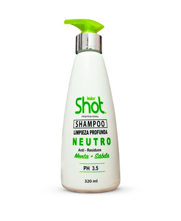 KOLOR SHOT SHAMPOO NEUTRO MENTA Y SABILA 320 ML. - El Palacio De La Belleza