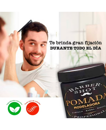 KOLOR SHOT BARBER POMADA BARBA CABELLO BIGOTE 150 GRS.