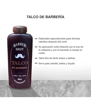 KOLOR SHOT BARBER TALCO 240 GRS.