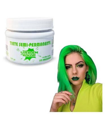 KOLOR SHOT MASCARILLA URBAN VERDE NEON 120 GRS.