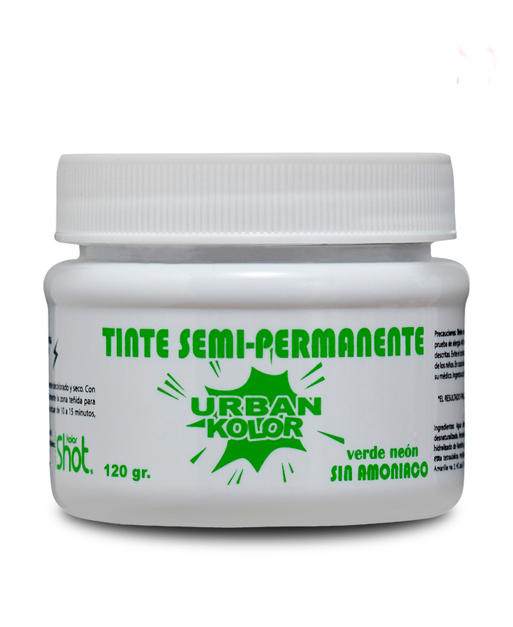 KOLOR SHOT MASCARILLA URBAN VERDE NEON 120 GRS.