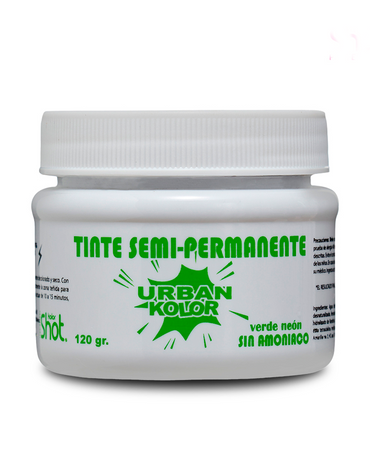 KOLOR SHOT MASCARILLA URBAN VERDE NEON 120 GRS.