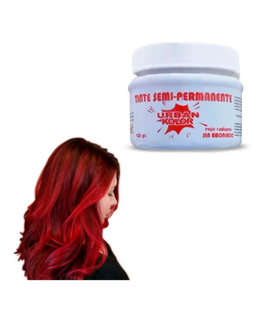 KOLOR SHOT MASCARILLA URBAN ROJO RADIANTE 120 GRS.