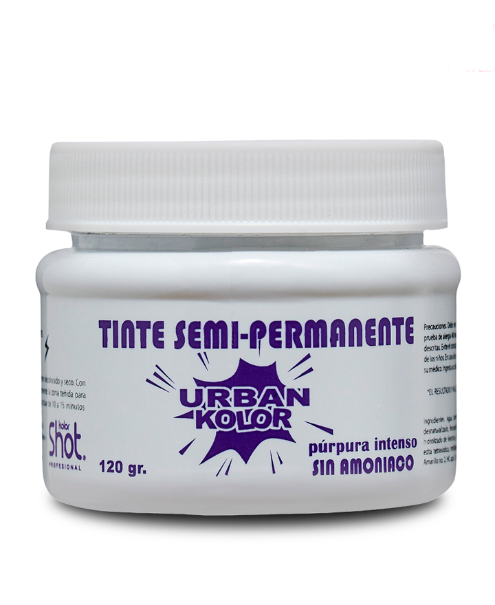 KOLOR SHOT MASCARILLA URBAN PURPURA RADIANTE 120 GRS.