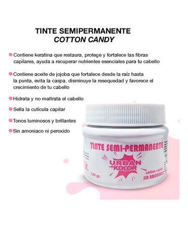 KOLOR SHOT MASCARILLA URBAN COTTON CANDY 120 GRS.