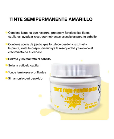 KOLOR SHOT MASCARILLA URBAN AMARILLO NEON 120 GRS.