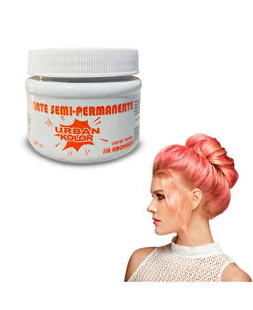 KOLOR SHOT MASCARILLA URBAN CORAL NEON 120 GRS.