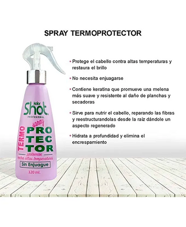 KOLOR SHOT TERMO PROTECTOR SPRAY 320 ML. - El Palacio De La Belleza