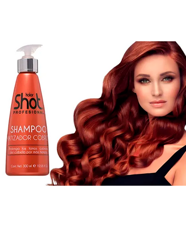 KOLOR SHOT SHAMPOO TONOS COBRIZOS 300 ML.
