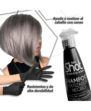 KOLOR SHOT SHAMPOO MATIZADOR NEGRO 300 ML.