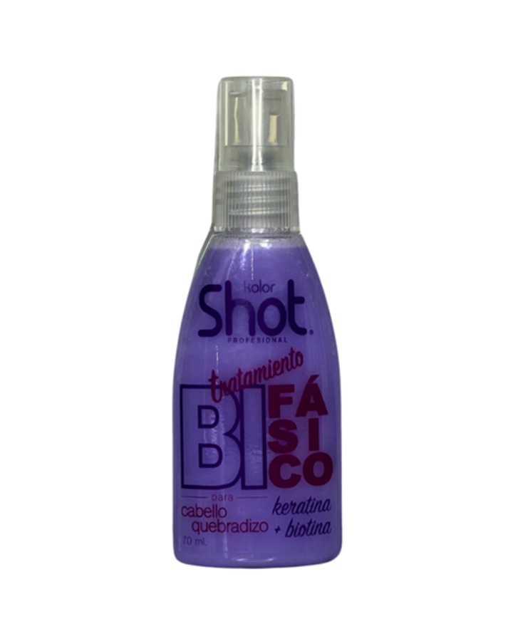 KOLOR SHOT TRATAMIENTO DOS FASES KERATINA BIOTINA 250 ML.