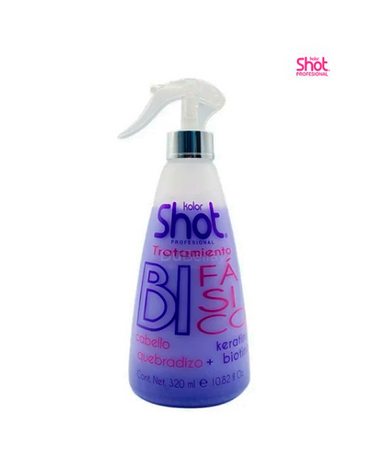 KOLOR SHOT TRATAMIENTO DOS FASES KERATINA BIOTINA 320 ML.
