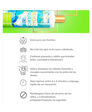 NEKANE SHAMPOO SUERO SABILA 300 ML.