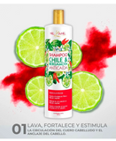 NEKANE SHAMPOO DE CHILE Y BERGAMOTA ANTICAIDA 300 ML.