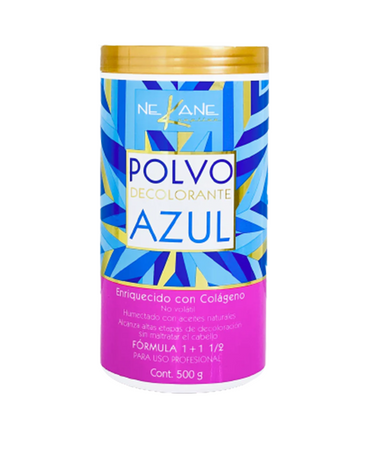 NEKANE POLVO DECOLORANTE AZUL 500 GRS. + PEROXIDO LT