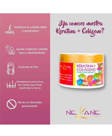 NEKANE TRATAMIENTO KERATINA/COLAGENO 280 GRS.