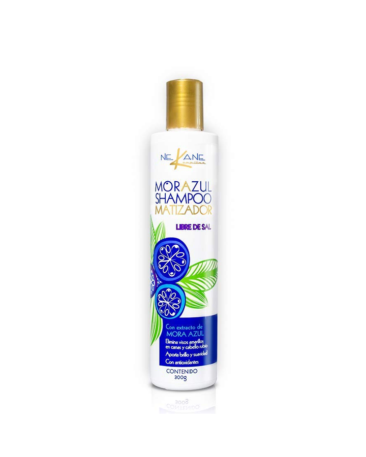 NEKANE SHAMPOO MATIZADOR MORA AZUL SIN SAL 300 ML.