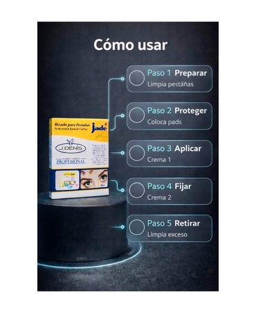 JADE ESTUCHE RIZADO PERMANENTE PARA PESTAÑAS