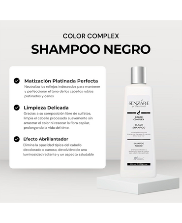 SENZARE BLACK SHAMPOO 300 ML. - El Palacio De La Belleza