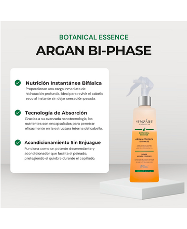 SENZARE ARGAN COMPLEX BI-PHASE 300 ML. - El Palacio De La Belleza