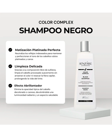 SENZARE BLACK SHAMPOO LITRO - El Palacio De La Belleza