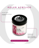 ORGANIC POLVO ACRILICO EXTRA DRY CRYSTAL 1 OZ./ 30 GRS. - El Palacio De La Belleza