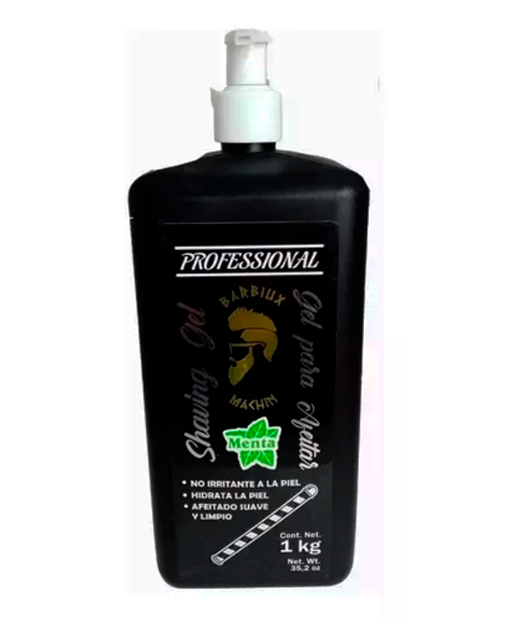 BARBIUX SHAVING GEL MACHIN MENTA 1 KG.