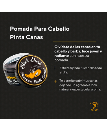 BARBIUX BLACK DUCK POMADA CUBRE CANAS NEGRO 120 GRS.
