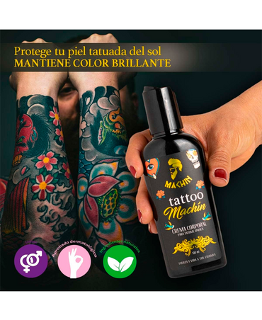 BARBIUX TATTOO MACHIN CREMA CORPORAL 120 ML.