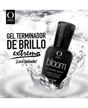 ORGANIC BLOOM GEL TERMINADOR DE BRILLO 15 ML. - El Palacio De La Belleza