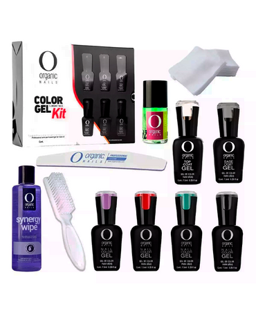 ORGANIC EQUIPO BASICO COLOR GEL 11 PZAS.