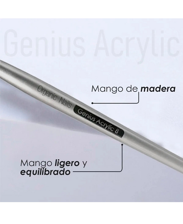 ORGANIC PINCEL GENIUS ACRYLIC 8 W