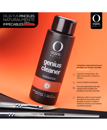 ORGANIC NAILS GENIUS CLEANER 120 ML. - El Palacio De La Belleza