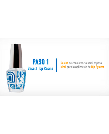 NA DIP PRO BASE 1 & TOP RESINA 15 ML.