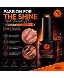 MC NAILS PASSION FOR THE SHINE GEL UV FINISH 15 ML.