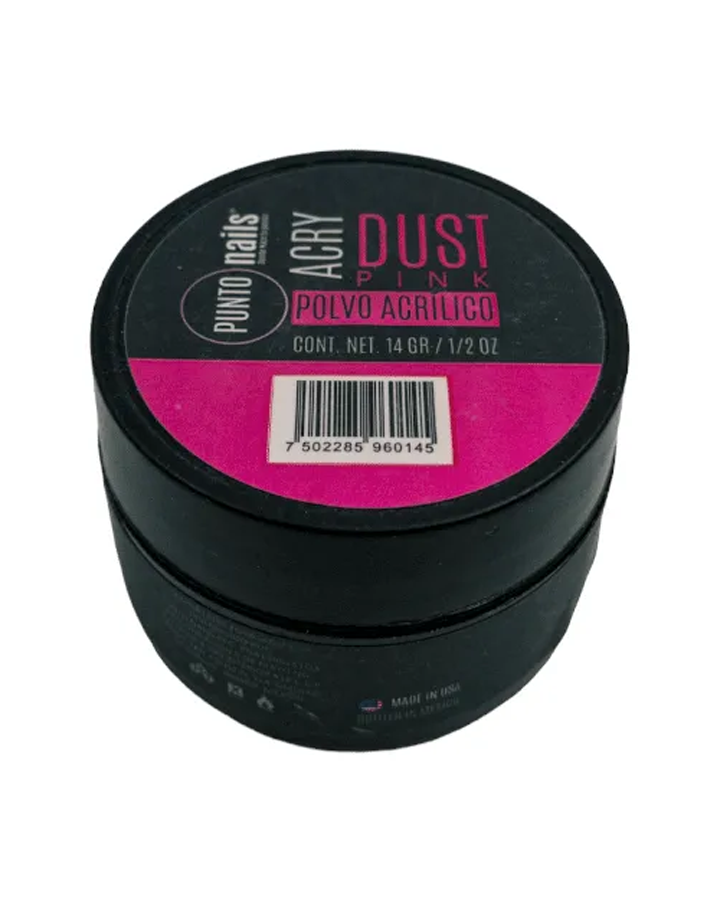 PUNTO NAILS DUST POLVO ACRILICO PINK 1/2 OZ.