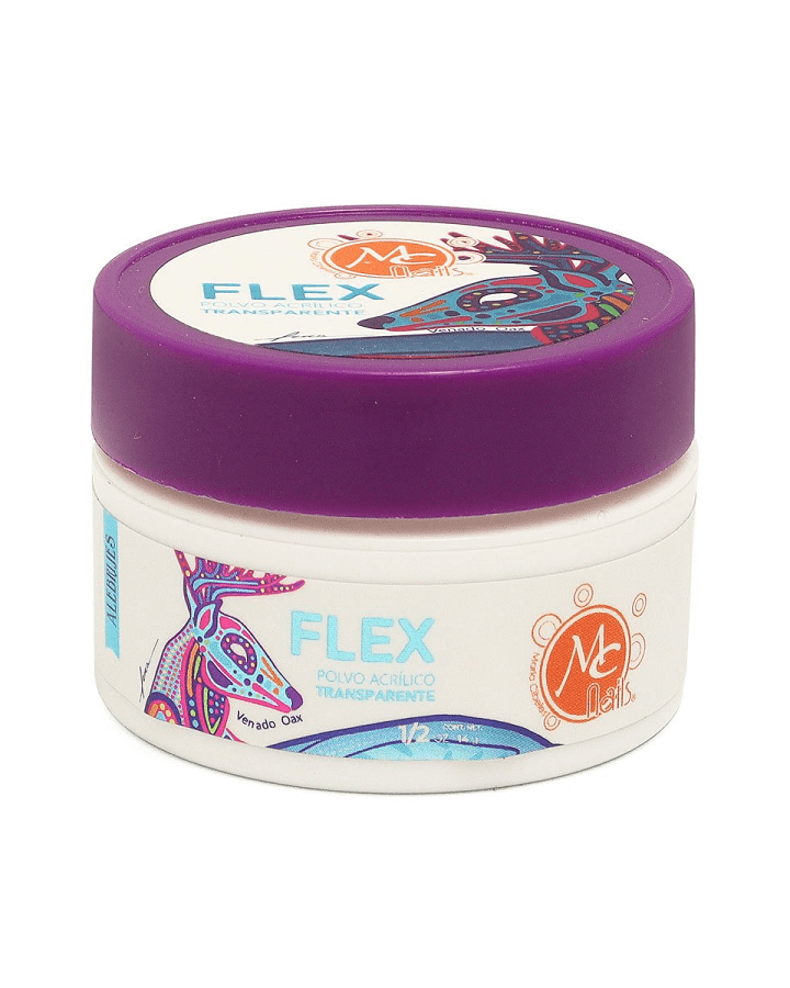 MC NAILS FLEX ACRILICO 1/2 ONZA TRANSPARENTE