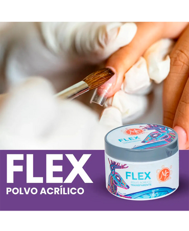 MC NAILS FLEX ACRILICO 2 ONZA TRANSPARENTE