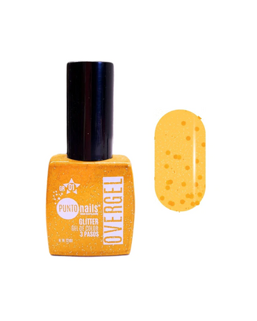 PUNTO NAILS OVER GLITTER 12 ML. TONO 01 ORO