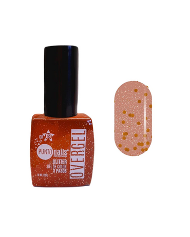PUNTO NAILS OVER GLITTER 12 ML. TONO 09 CANELA