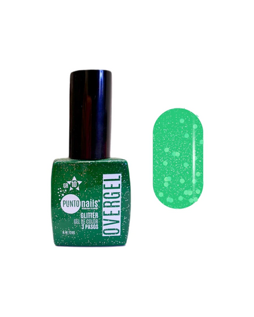 PUNTO NAILS OVER GLITTER 12 ML. TONO 10 VERDE
