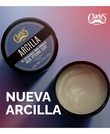 CHARLES ARCILLA DE ESTILIZADO PARA EL CABELLO 113 G.