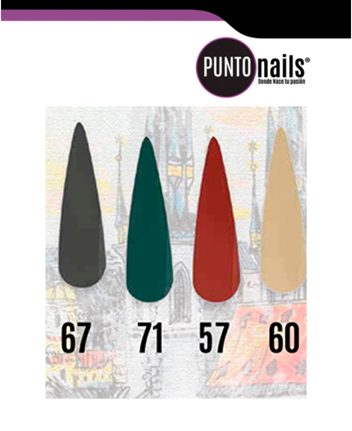 PUNTO NAILS KIT PRAGA C/4 TONOS