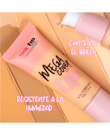 PINK UP MEGA COVER MAQUILLAJE LIQUIDO PKC300 BEIGE