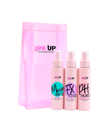 PINK UP KIT SKIN CARE FX FIXER, PH BALANCE Y MICELLAR WATER 100 ML. C/U PKKITMINISK